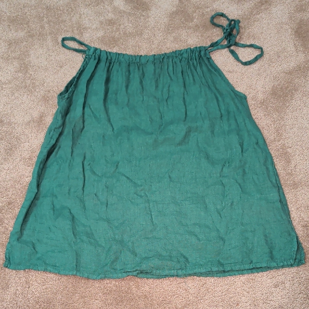 Vintage Green 100% Linen Bellambra